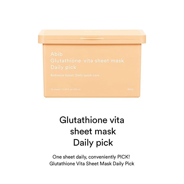 Glutathione Vita Sheet Mask Daily Pick - 30 sheets