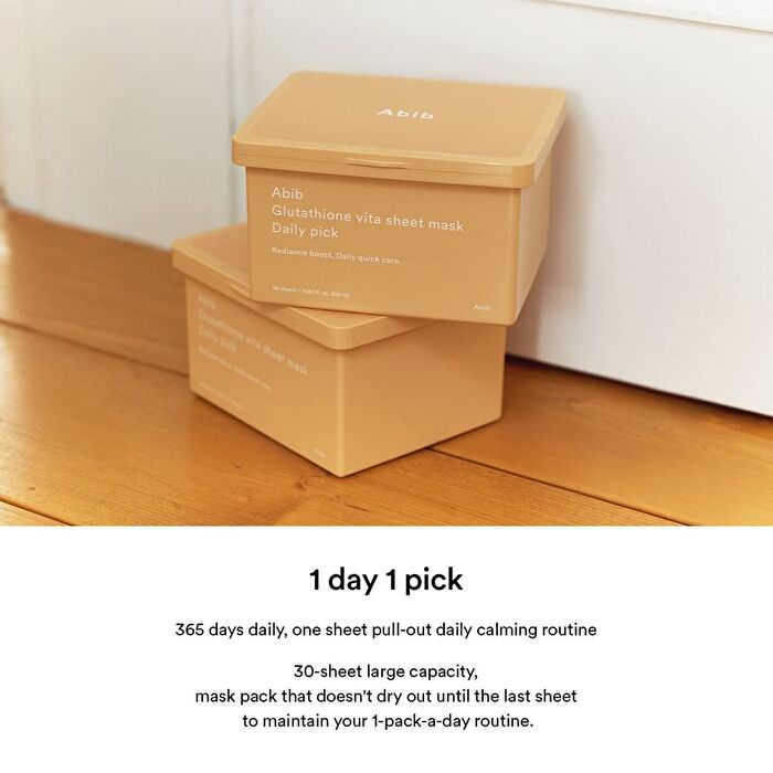 Glutathione Vita Sheet Mask Daily Pick - 30 sheets