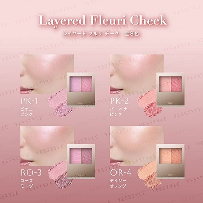 Viess Layered Fleuri Cheek - PK-2 Verbena Pink
