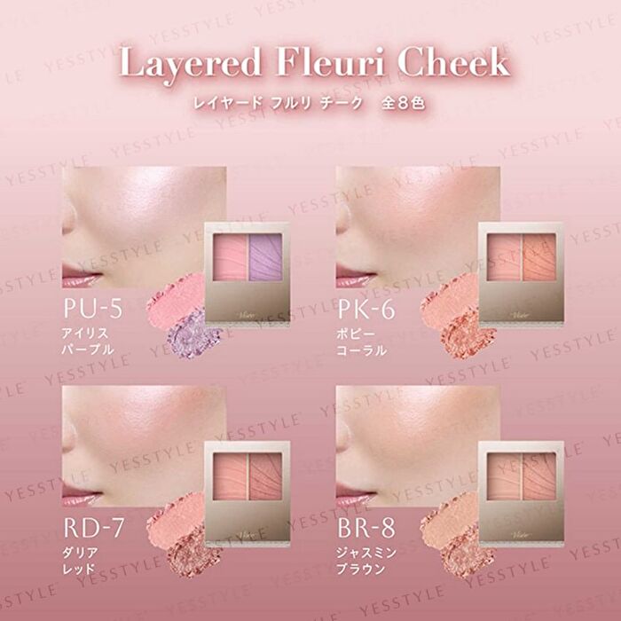 Viess Layered Fleuri Cheek - PK-2 Verbena Pink