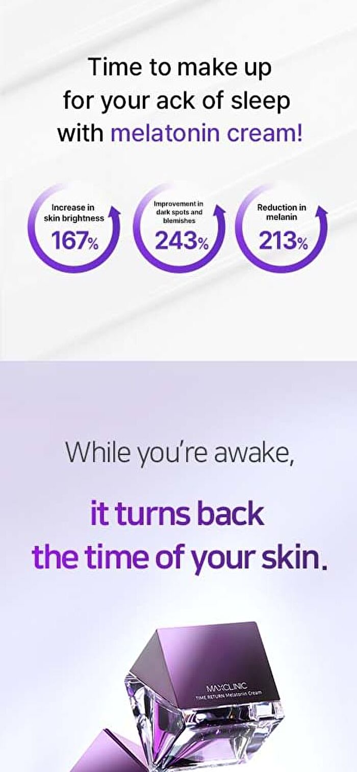 Maxclinic Time Return Melatonin Cream - 2026 Version - 55g