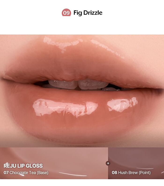 Reju Lip Gloss - 10 Colors - #09 Fig Drizzle