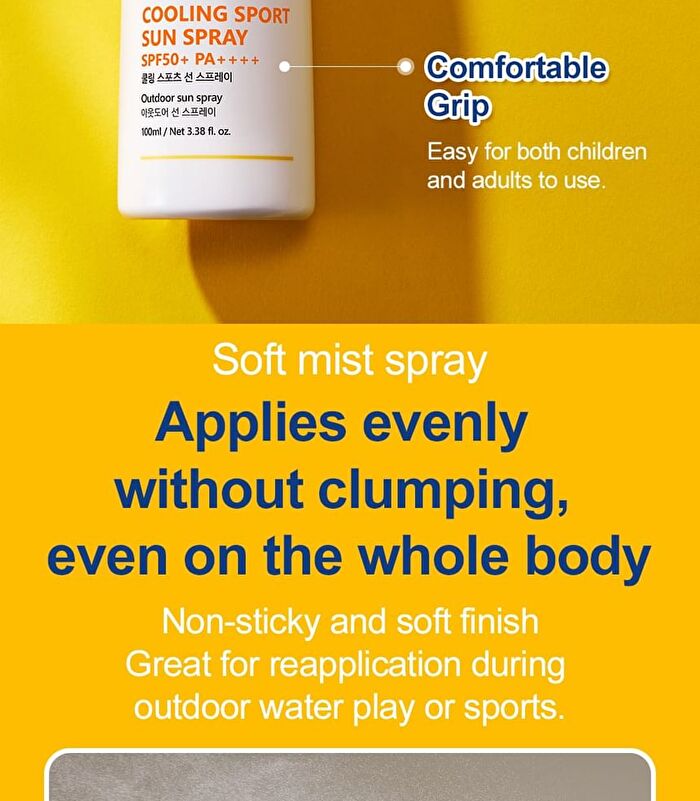 Cooling Sport Sun Spray - 100g