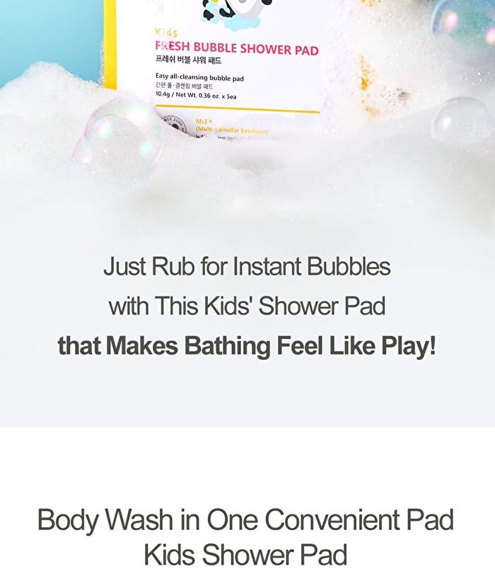 Fresh Bubble Shower Pad Set - 5 pcs