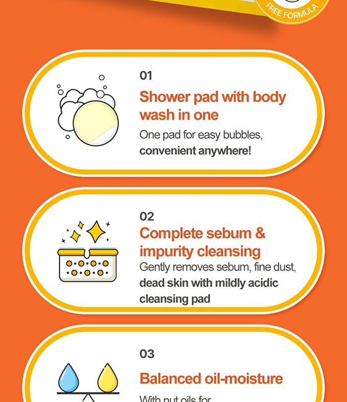 Fresh Bubble Shower Pad Set - 5 pcs