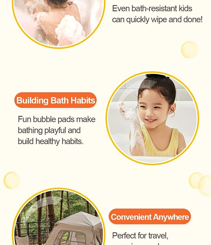Fresh Bubble Shower Pad Set - 5 pcs