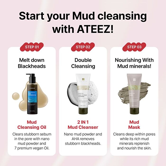 ATEEZ 3 Step Cleansing Set - 6 pcs
