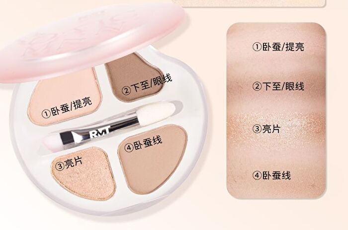 Romantic Beauty 4-Color Eyeshadow Palette - 6 Types - #04/04A Sweet Berry - 2.5g