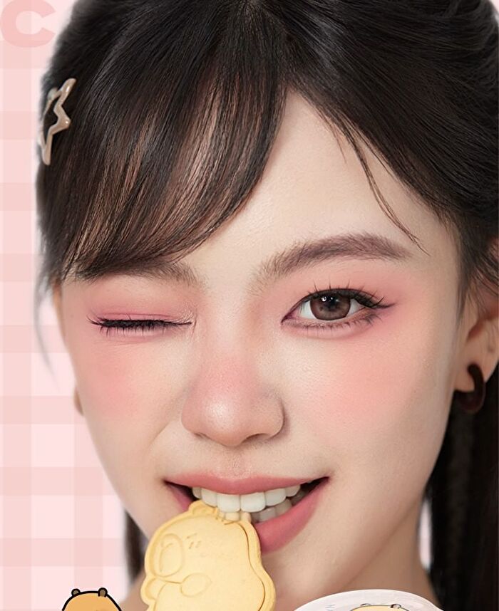 Romantic Beauty 4-Color Eyeshadow Palette Capybara Edition - 4 Types - #06 Honeydew Melon - 2.5g