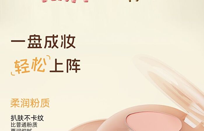 Romantic Beauty 4-Color Eyeshadow Palette Capybara Edition - 4 Types - #06 Honeydew Melon - 2.5g
