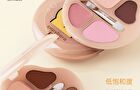 Romantic Beauty 4-Color Eyeshadow Palette Capybara Edition - 4 Types - #06 Honeydew Melon - 2.5g