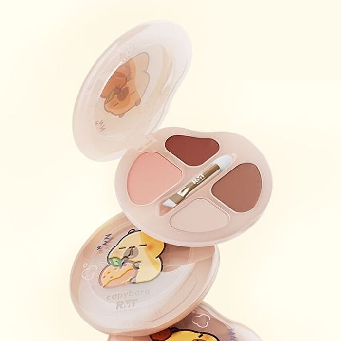 Romantic Beauty 4-Color Eyeshadow Palette Capybara Edition - 4 Types - #06 Honeydew Melon - 2.5g
