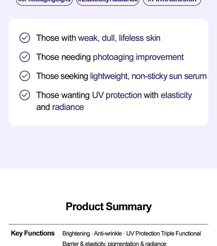Firming Glow Sun Serum - 50ml