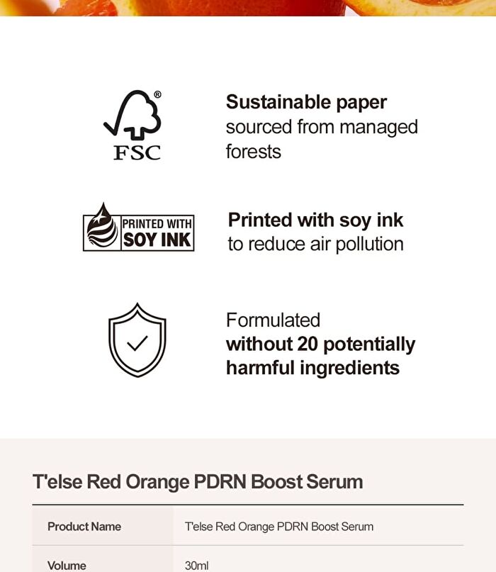 T\'else Red Orange PDRN Boost Serum - 30ml