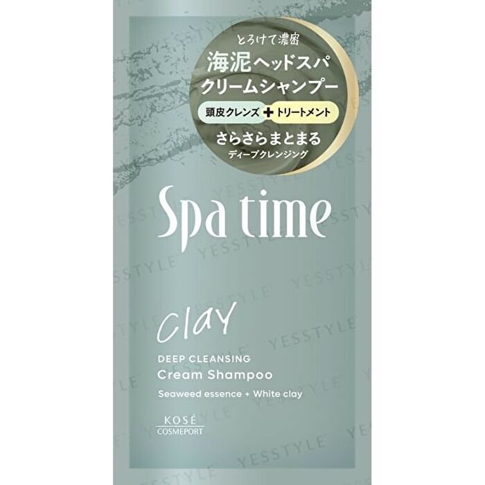 Spa Time Clay Cream Shampoo Deep Cleansing Sachet - 30g