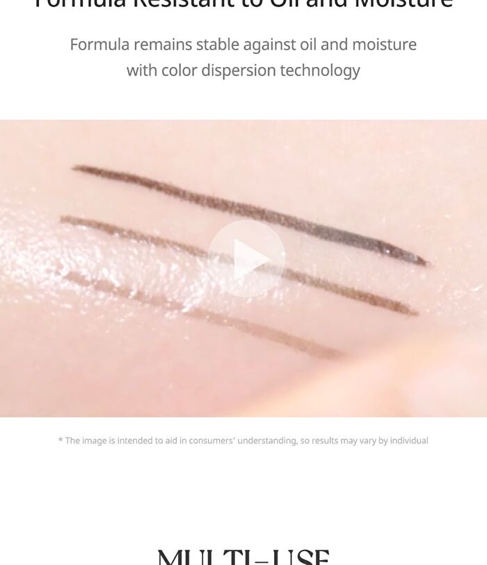 peripera Speedy Skinny Brush Liner - 3 Colors - #03 Muted Ash