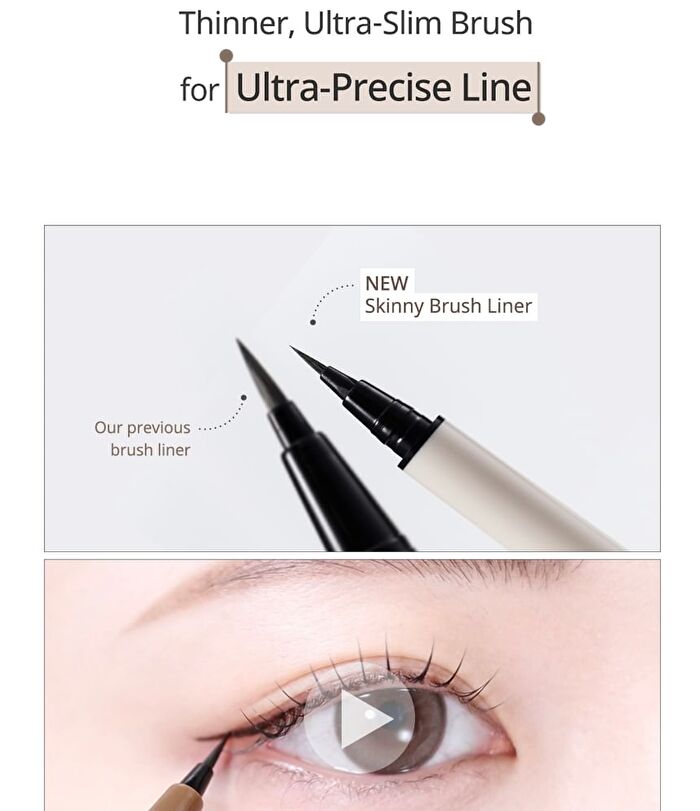 peripera Speedy Skinny Brush Liner - 3 Colors - #03 Muted Ash