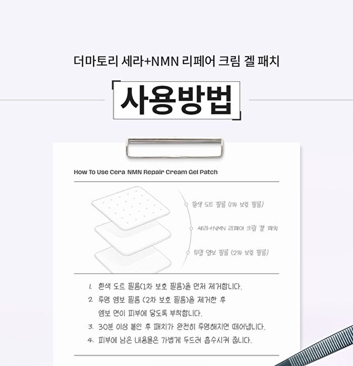 Dermatory Cera+NMN Repair Cream Gel Patch - 4 patches