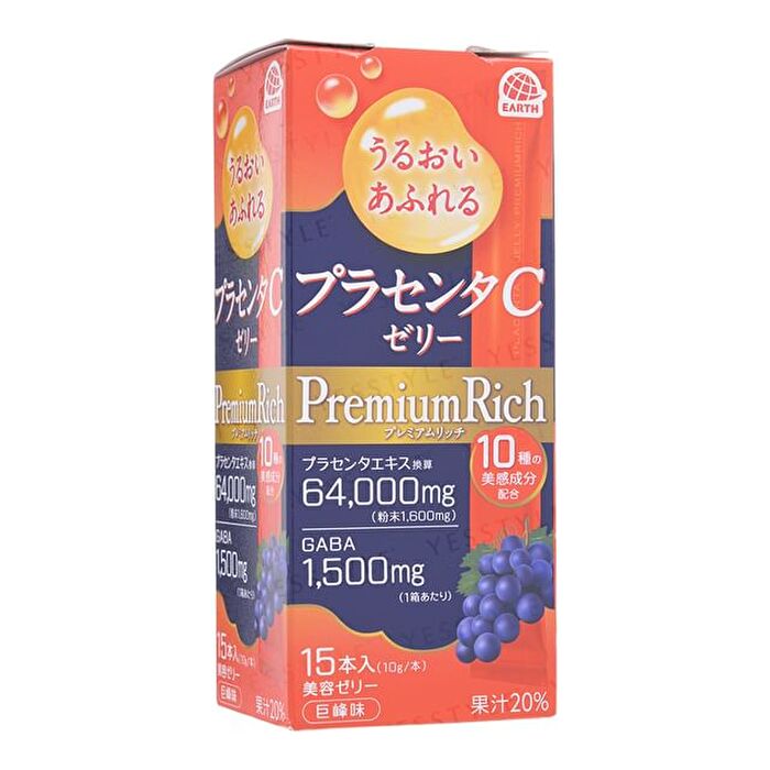 Earth Moisturizing Placenta C Jelly Premium Rich Kyoho - 15 pcs