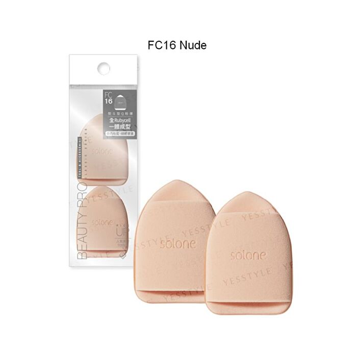 Souffle Q Finger Makeup Puff - FC16 Nude - 2 pcs