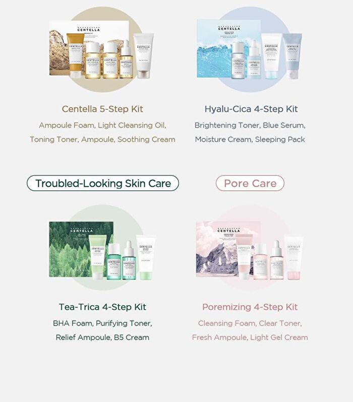 SKIN1004 Madagascar Centella Hyalu-Cica Travel Kit - 4 pcs