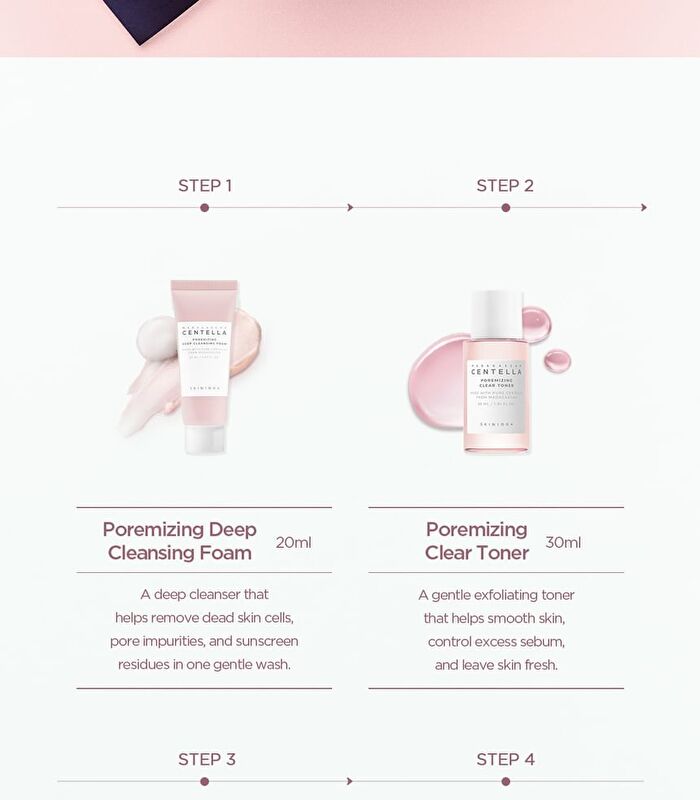 SKIN1004 Madagascar Centella Poremizing Travel Kit - 4 pcs