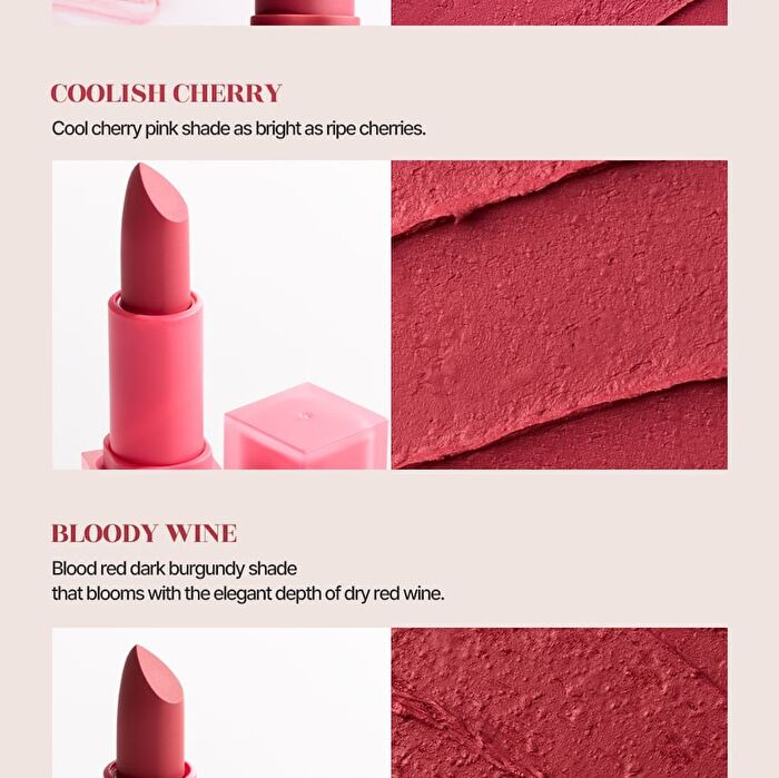Inga Powder Blur Lipstick - 7 Colors - Mauve Lilac