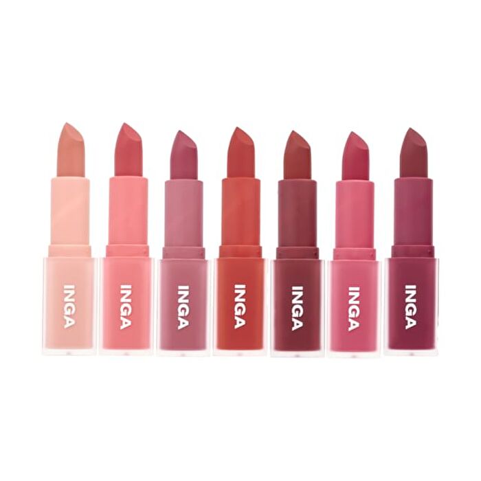 Inga Powder Blur Lipstick - 7 Colors - Mauve Lilac
