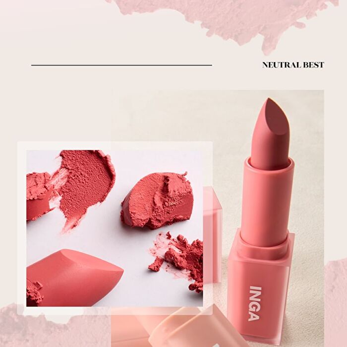 Inga Powder Blur Lipstick - 7 Colors - Dramatic Red