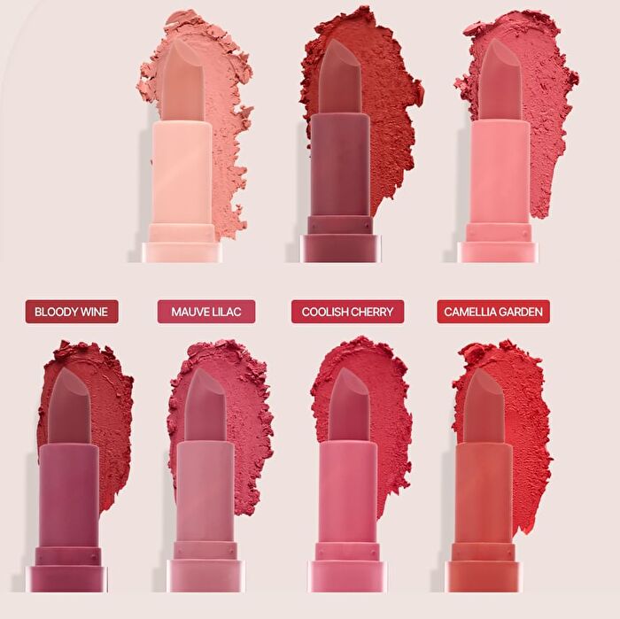 Inga Powder Blur Lipstick - 7 Colors - Dramatic Red