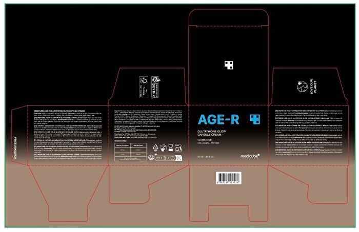 AGE-R Glutathione Glow Capsule Cream (EU/UK Packaging) - 50ml