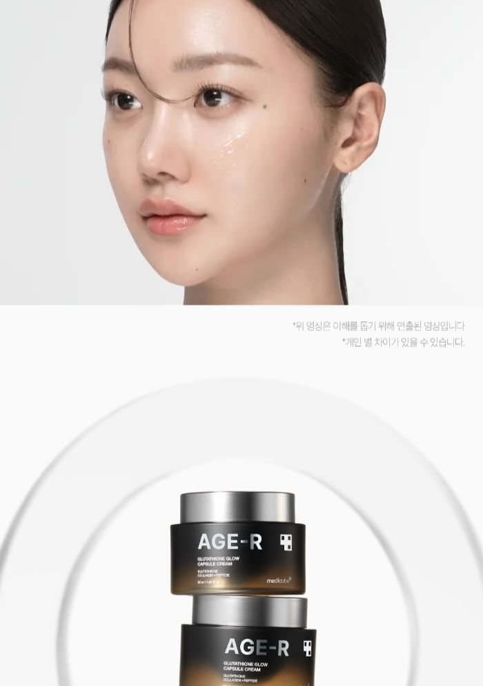 AGE-R Glutathione Glow Capsule Cream (EU/UK Packaging) - 50ml