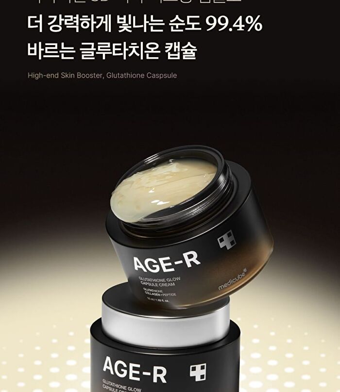 AGE-R Glutathione Glow Capsule Cream (EU/UK Packaging) - 50ml
