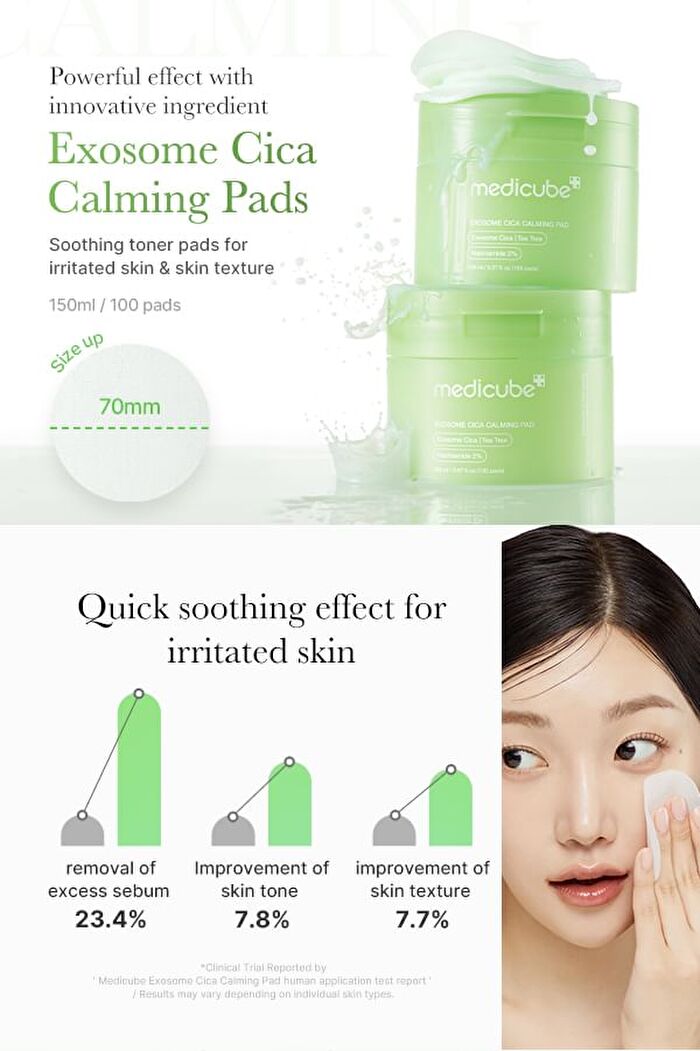 Exosome Cica Calming Pad (EU/UK Packaging) - 100 pads