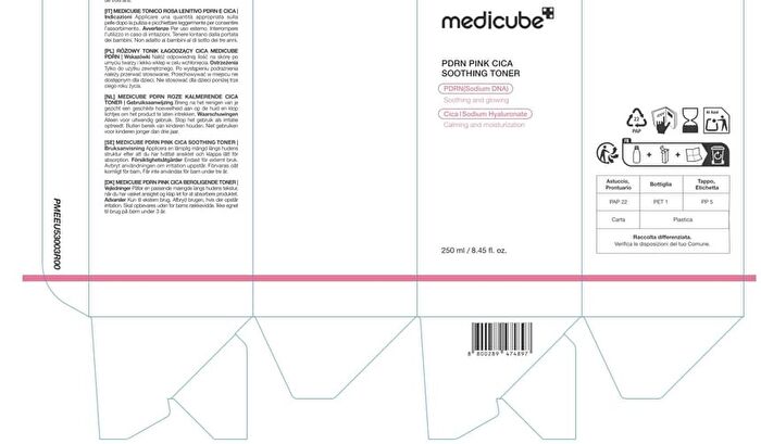 PDRN Pink Cica Soothing Toner (EU/UK Packaging) - 250ml