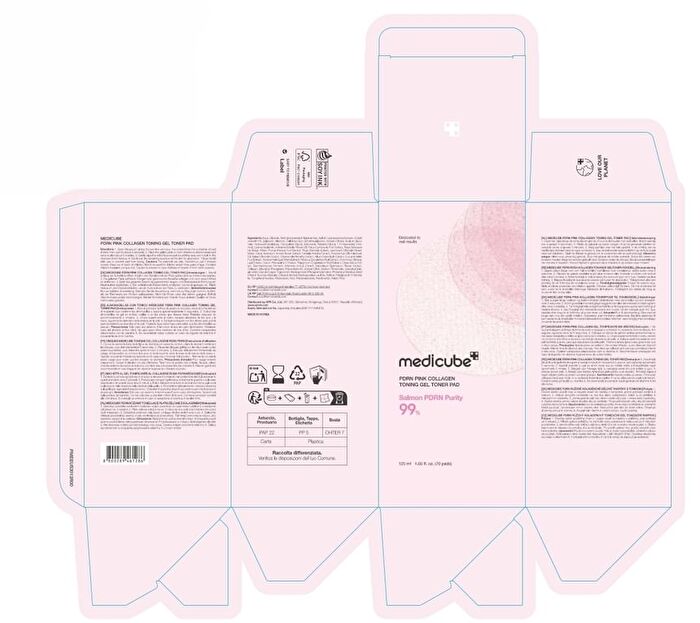 PDRN Pink Collagen Toning Gel Toner Pad (EU/UK Packaging) - 70 pads