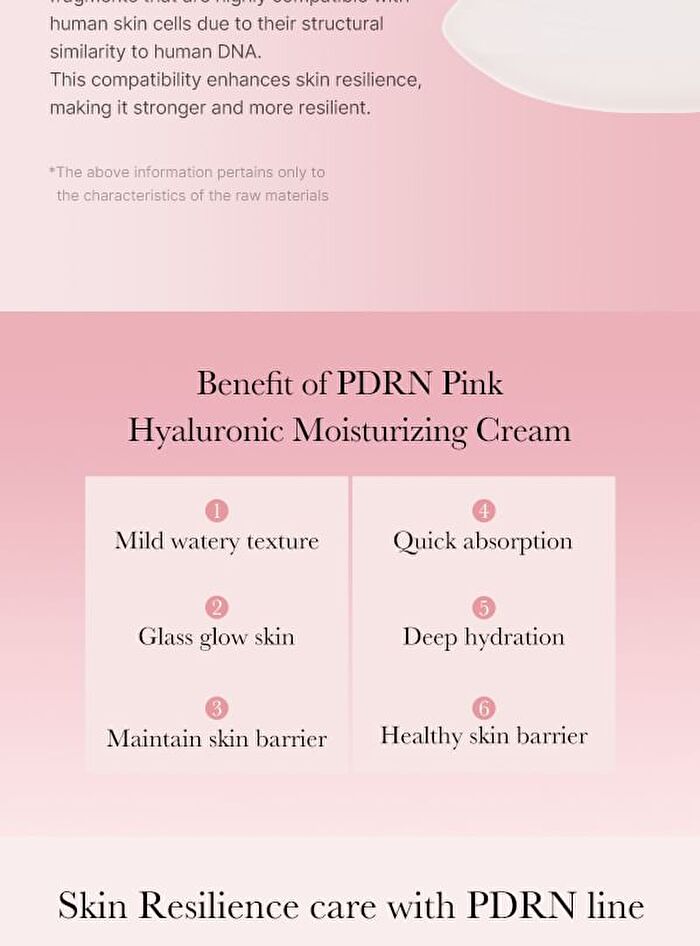 PDRN Pink Hyaluronic Moisturizing Cream (EU/UK Packaging) - 50ml