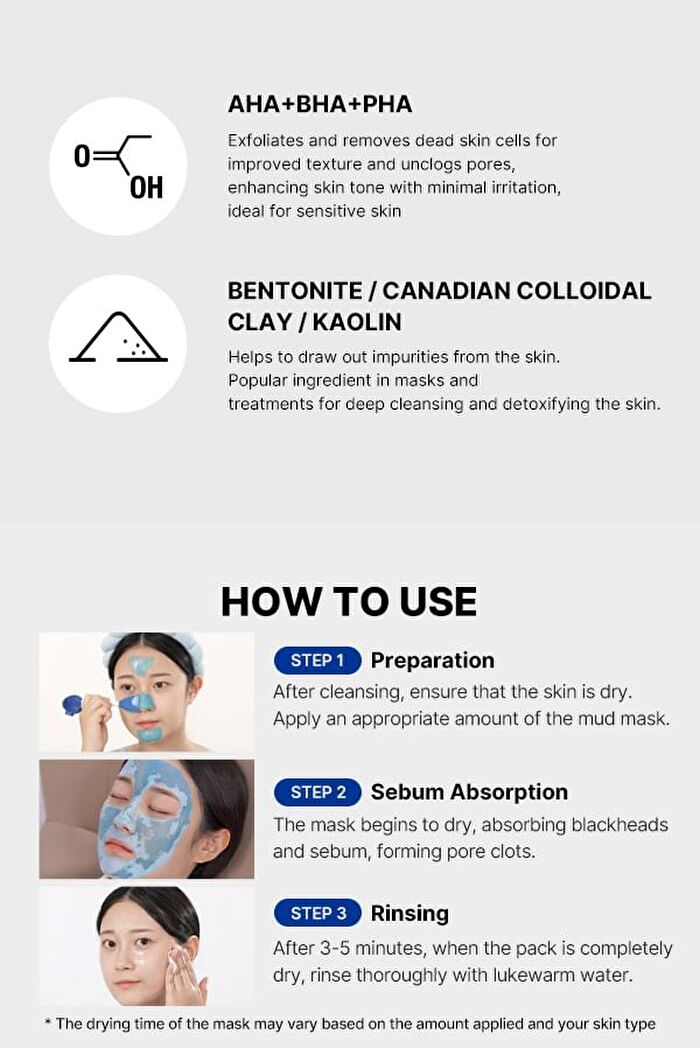 Zero Pore Blackhead Mud Mask (EU/UK Packaging) - 100g