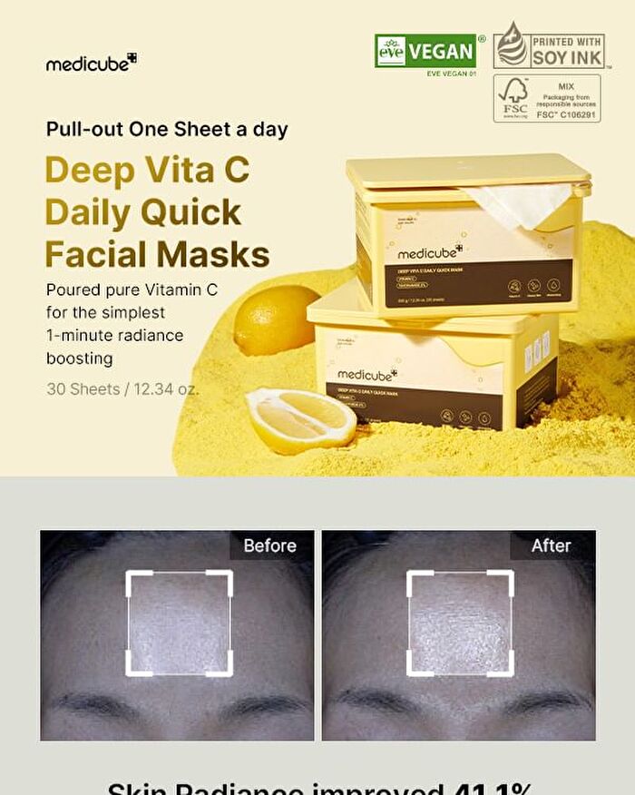 Deep Vita C Daily Quick Mask (EU/UK Packaging) - 30 sheets