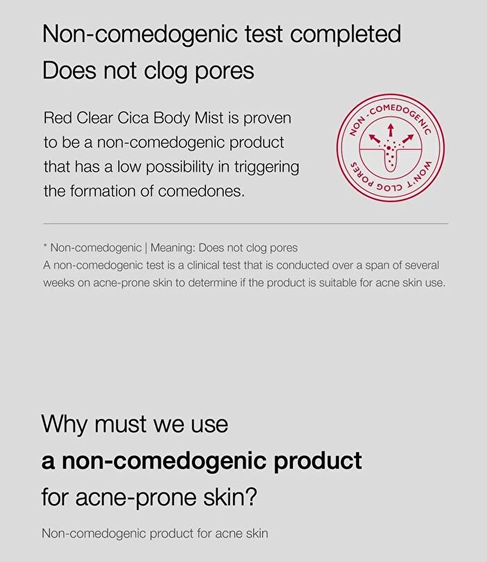 Red Clear Cica Body Mist (EU/UK Packaging) - 200ml