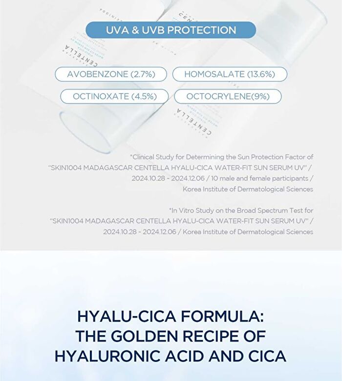 SKIN1004 Madagascar Centella Hyalu-Cica Water-Fit Sun Serum UV OTC Version - 50ml