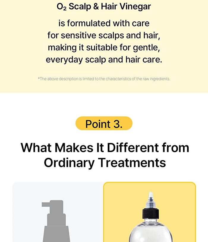 O2 Scalp & Hair Vinegar - 300ml