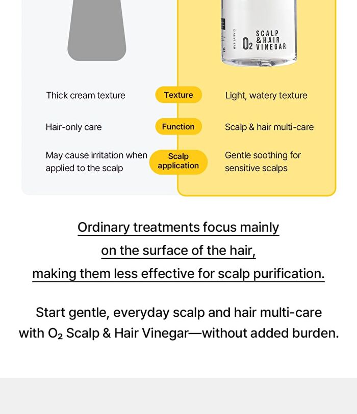 O2 Scalp & Hair Vinegar - 300ml