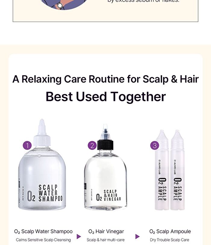 O2 Scalp & Hair Vinegar - 300ml