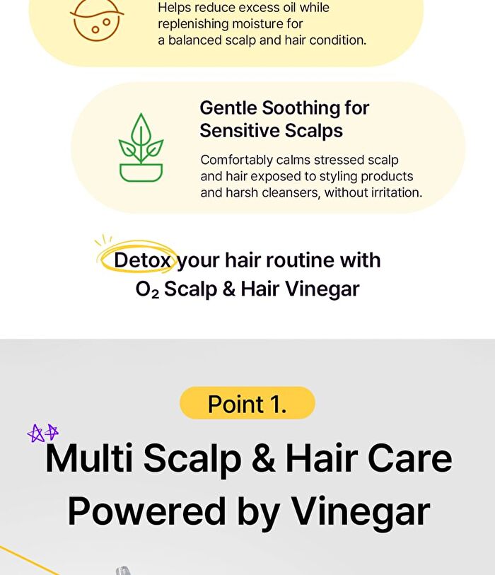 O2 Scalp & Hair Vinegar - 300ml