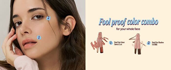 fwee Long-Lasting Dual Coloring Stick Eye Shadow - 5 Colors - #05 Deep Focus