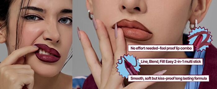fwee Long-Lasting Dual Coloring Stick Lip Liner - 6 Colors - #02 Lip Service