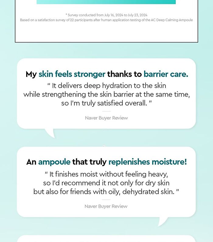 AC Deep Moisture Barrier Calming Ampoule - 60ml