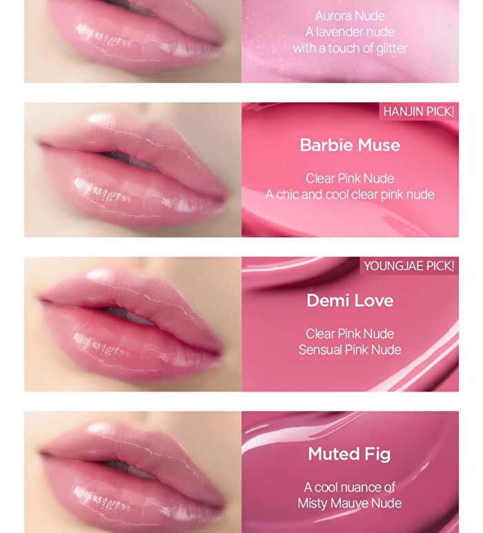 Jung Saem Mool Lip-Pression Metal Serum Gloss - 12 Colors - Barbie Muse