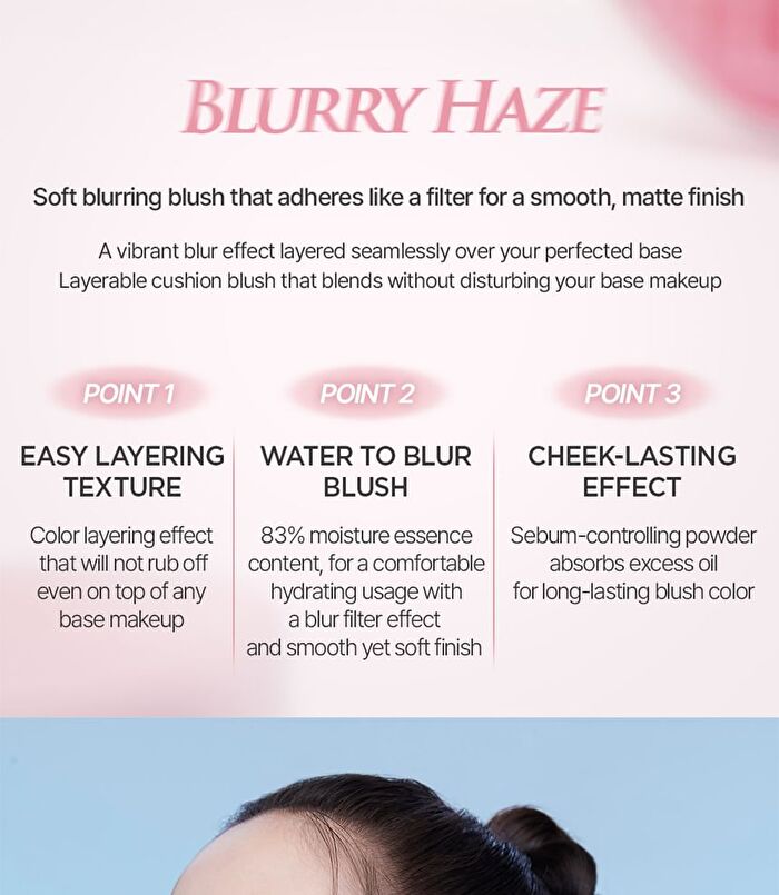 Jung Saem Mool Artist Cushion Blush Blur - 6 Colors - Fuzzy Lavender